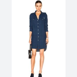 Mother Denim The Cadet shirt dress button down